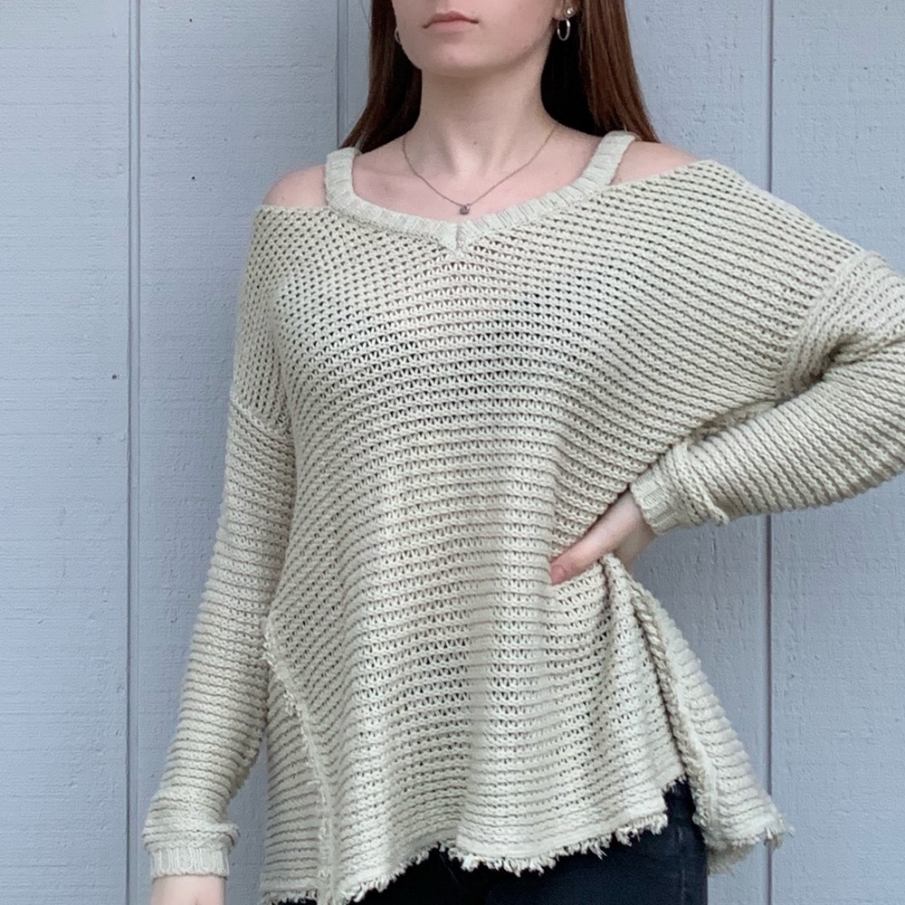 Loose knitted sweater